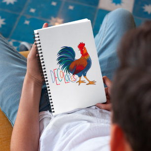 DeColores Cursillo Colourful Rooster Notebook