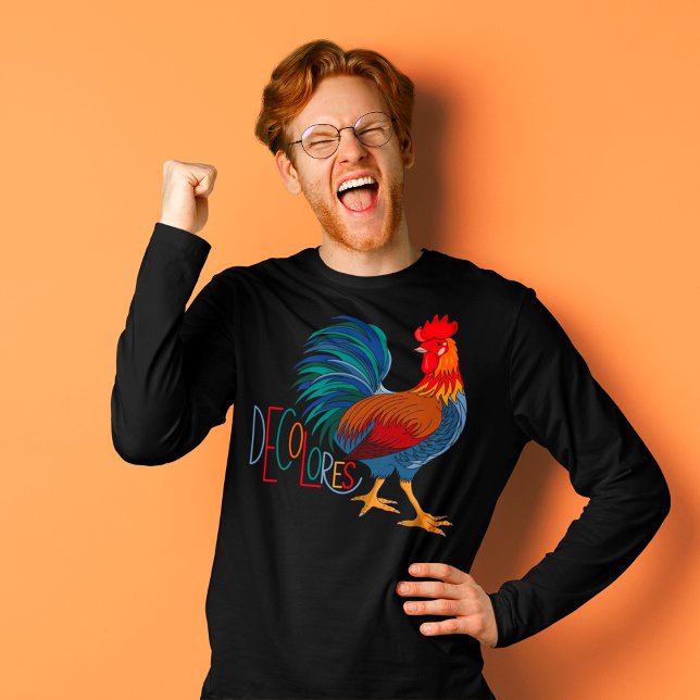 DeColores Cursillo Colourful Rooster T-Shirt (Creator Uploaded)