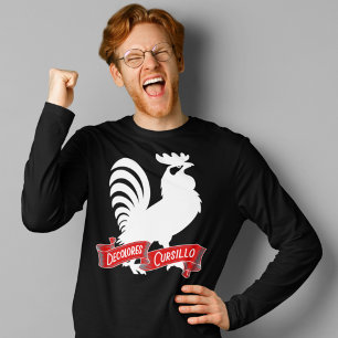 DeColores Cursillo Rooster Silhouette with Banner T-Shirt