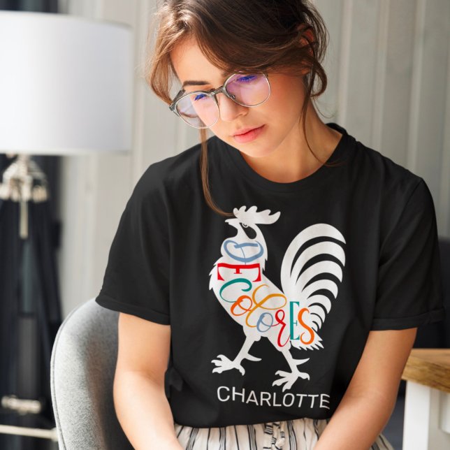 DeColores Cursillo Rooster White Silhouette  T-Shirt (Creator Uploaded)