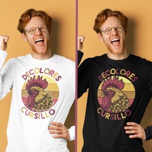 DeColores Cursillo Rooster with Distressed Sunset T-Shirt