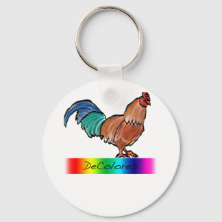 DeColores Rooster Key Ring