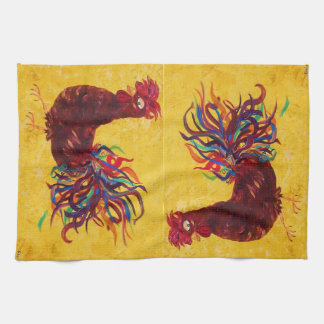 DeColores Rooster Tea Towel
