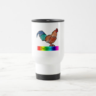 DeColores Rooster Travel Mug