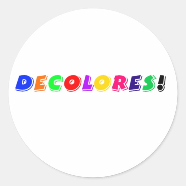 DeColores! Stickers (Front)