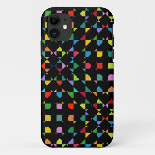 deconstructed Colourful Chess pattern iPhone 11 Case