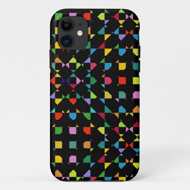 deconstructed Colourful Chess pattern Case-Mate iPhone Case (Back)