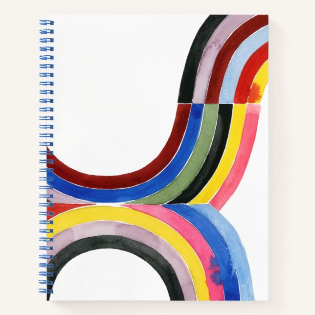 Deconstructed Rainbow - Vertical Notebook (Front)