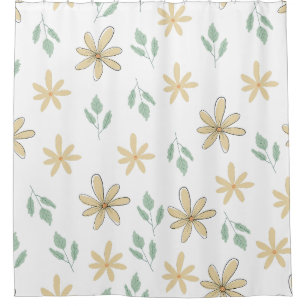 Decor Botanical Print Nature-Inspired Modern Gift Shower Curtain