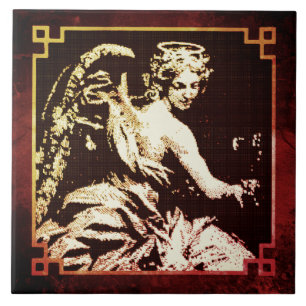 Décor Ceramic Tile - Angels are Bright Still