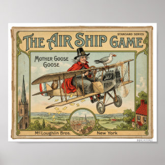 DECOR: EARLY BOARD GAME BOX LID POSTER