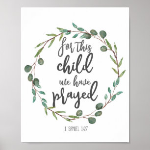 Decor For this child we have prayed