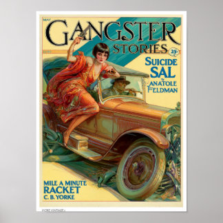 DECOR: GANGSTER STORIES MAG COVER POSTER