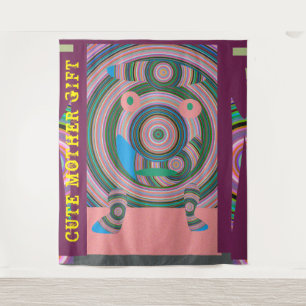 DECOR_Room_CUTE MOTHER GIFT_PINK_RMDESIGNFLO55  Tapestry