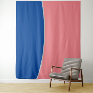 DECOR_Room CUTE _PINK_BLUE_BLACK_RMDESIGNFLO55 Tapestry
