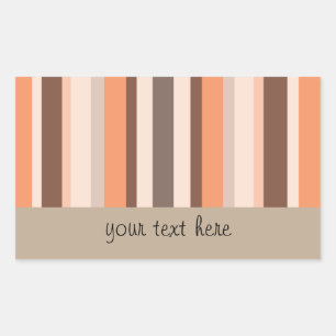 Decor Stripes Rectangular Sticker