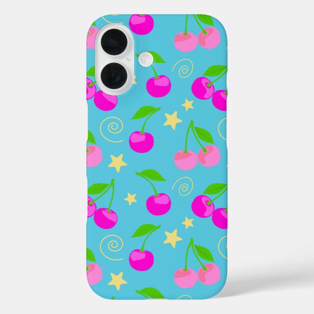 Decora Kei Cute Cherry Rainbow Pattern Case-Mate iPhone Case (Back)