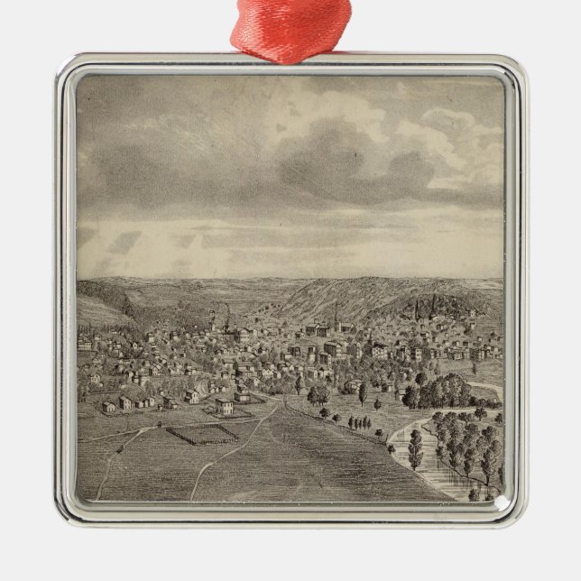 Decorah, Winnesheik Co, Iowa Metal Tree Decoration (Front)