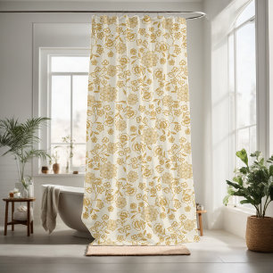 Decorate your bathroom by charming shower curtain