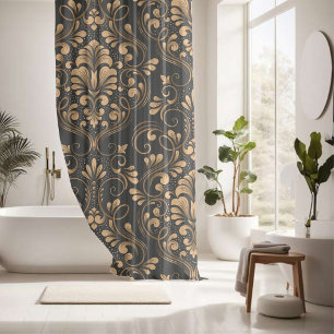 Decorate your bathroom by Classic Damask Seamless  Shower Curtain