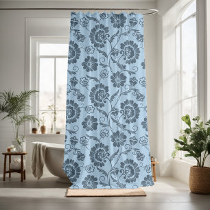 Decorate your bathroom by seamless pattern shower curtain