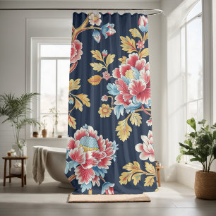 Decorate your bathroom with floral pattern  shower curtain