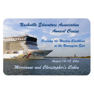 Decorated Bow Custom Stateroom Door Marker Magnet