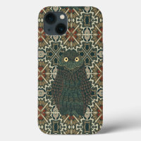 Decorated Burrowing Owl Golden Brown Earth Tones