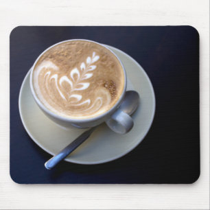 Decorated Cappuccino Mouse Mat
