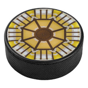 Decorated ceiling at the Tokyo Station Hockey Puck