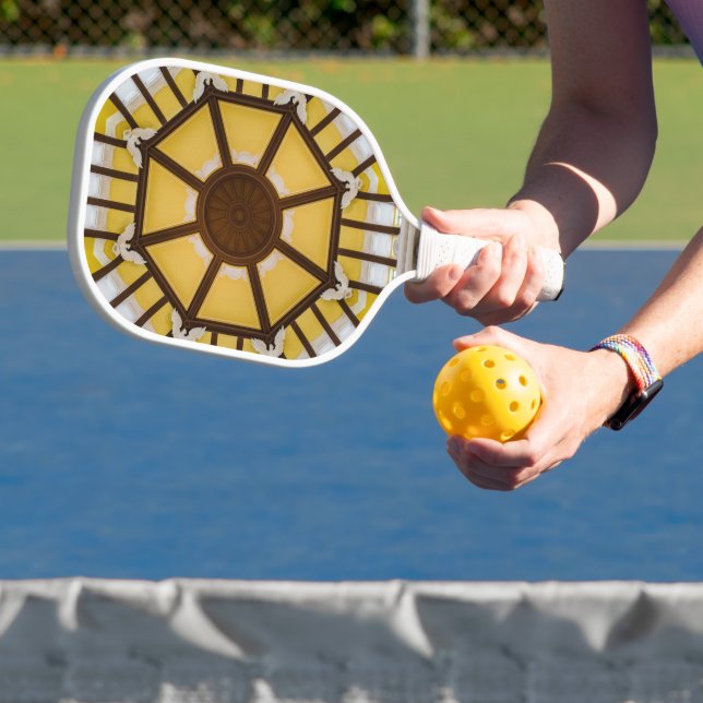 Decorated ceiling pickleball paddle (Insitu)