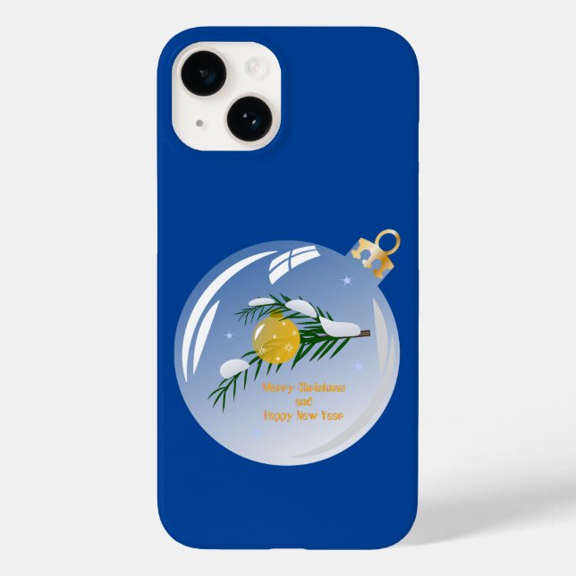 Decorated Christmas branch in bauble  Case-Mate iPhone Case (Back)