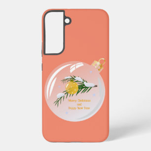 Decorated Christmas branch in bauble  Samsung Galaxy Case