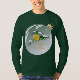 Decorated Christmas branch in bauble T-Shirt