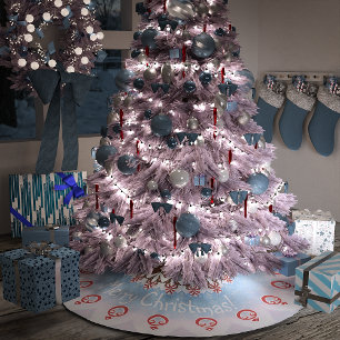 Decorated Christmas Cake Brushed Polyester Tree Skirt