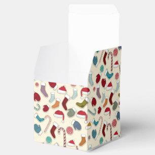 Decorated Christmas Gift Box, Holiday wrapping Favour Box