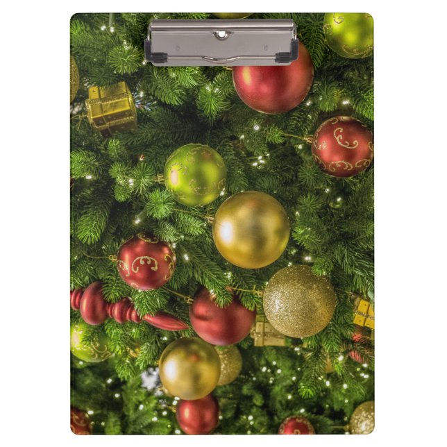 Decorated Christmas Tree Clipboard (Front)