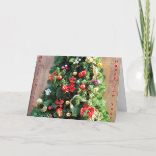 Decorated Christmas Tree Holiday Card