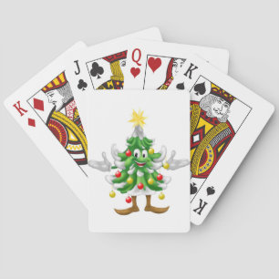 Decorated Christmas Tree man Playing Cards