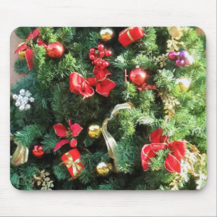 Decorated Christmas Tree Mouse Mat