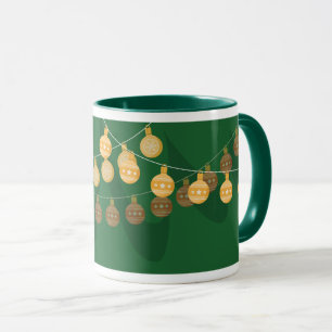 Decorated Christmas tree mug