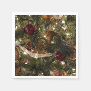 Decorated Christmas Tree Napkin