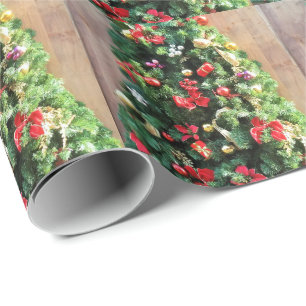 Decorated Christmas Tree Wrapping Paper