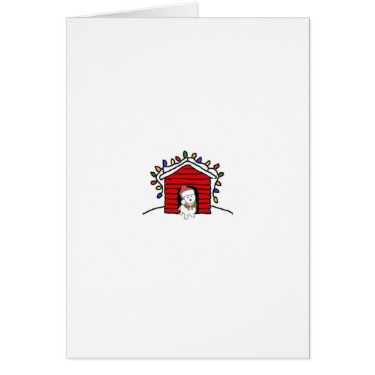 Decorated Dog House Card