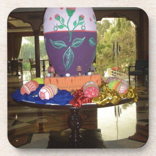 Decorated Easter Egg Art Print Coaster