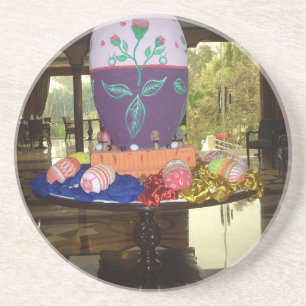 Decorated Easter Egg Art Print Coaster