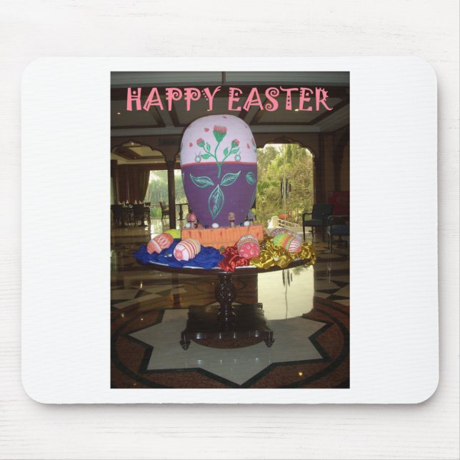 Decorated Easter Egg Art Print Mouse Mat (Front)