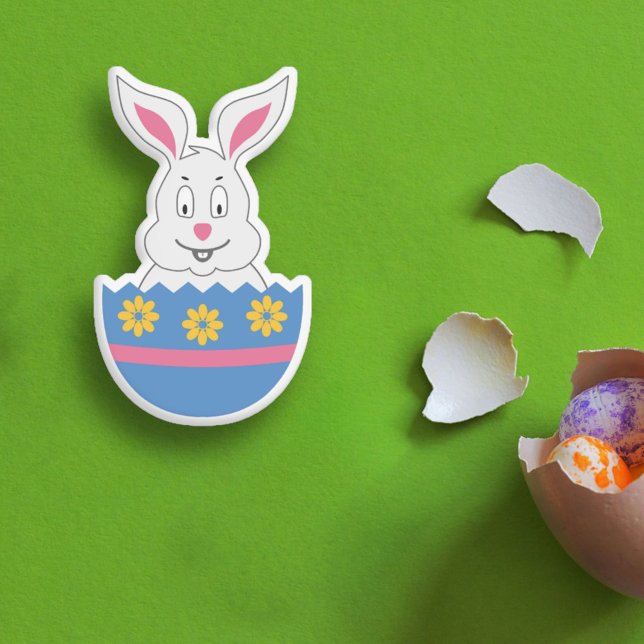 Decorated Easter Egg with Bunny Sticker (Decorated Easter Egg with Bunny Sticker)