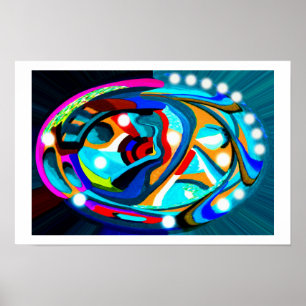 Decorated egg poster