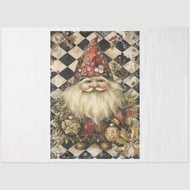 Decorated Gnome Tissue Paper (Front)